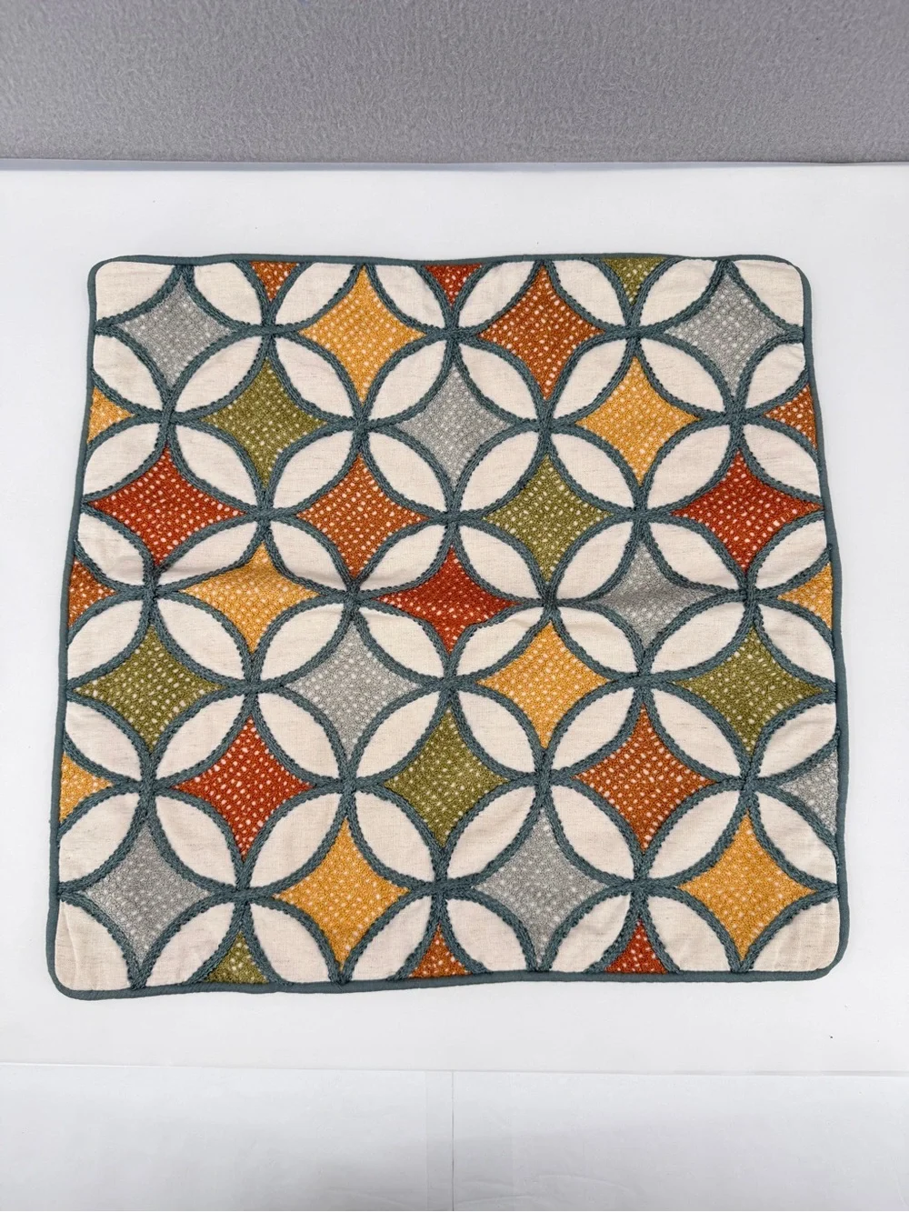 Pier 1 Imports Throw Pillow Covers Set 2 Geometric Earth Tones Cotton Blend 18